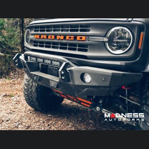 Ford Bronco Front Bumper - Steel Bender - Textured Black - Havoc 